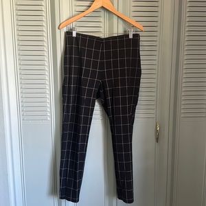 A New Day Pants Black and White Striped Pants